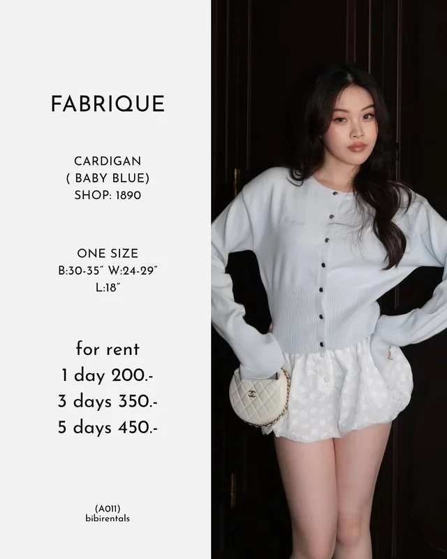 Fabrique co Cardigan Baby Blue
