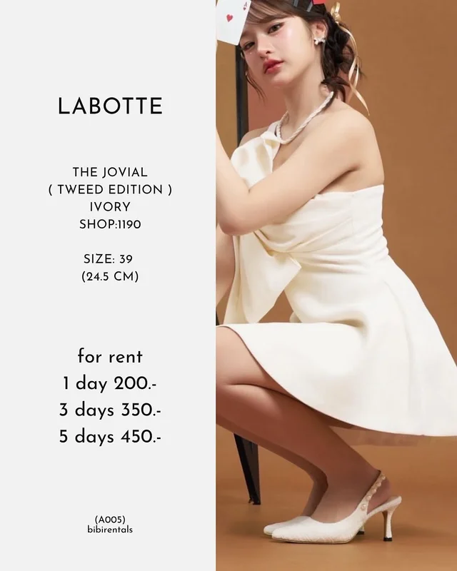 LABOTTE The Jovial รองเท้าส้นสูง Tweed Edition