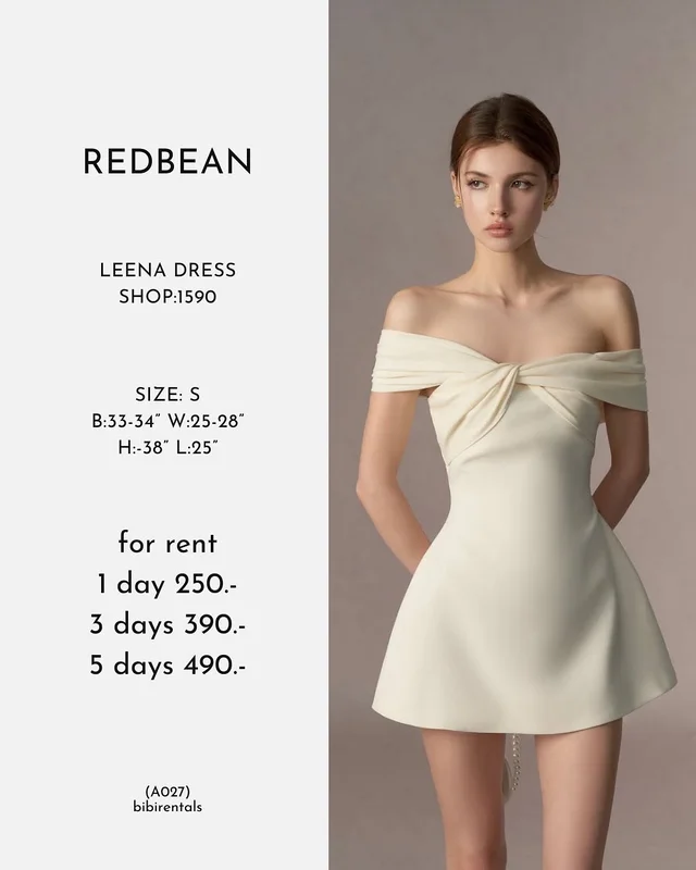 REDBEAN LEENA DRESS เดรสสั้น Size S