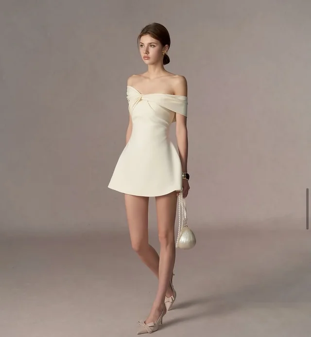 REDBEAN Leena Dress เดรสสั้นเปิดไหล่ Size S 1