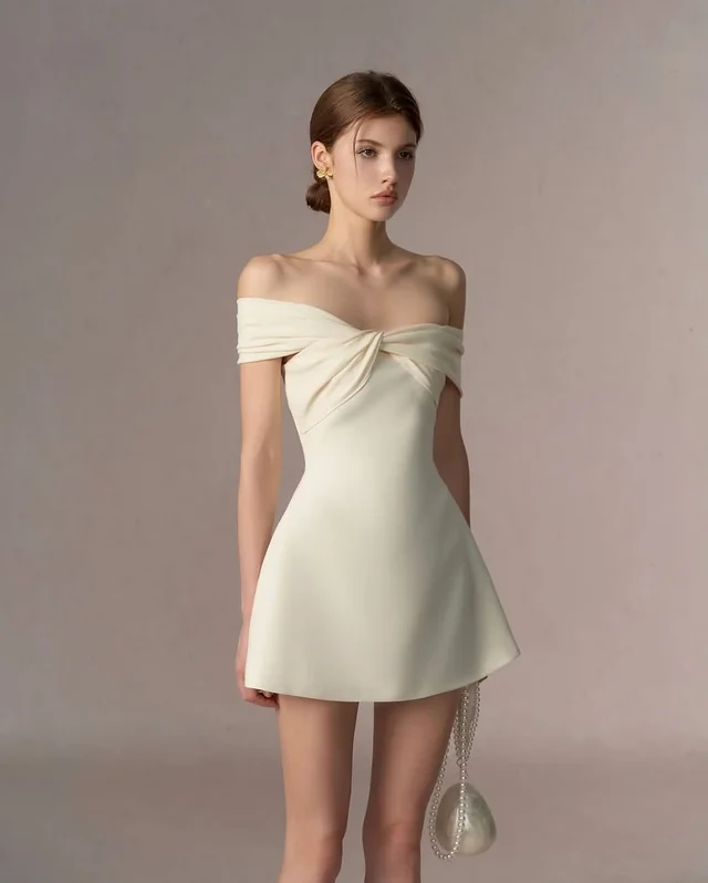 REDBEAN Leena Dress เดรสสั้นเปิดไหล่ Size S (alternate)