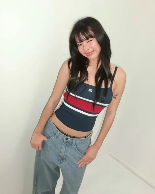 HEARTEYES Cami Tank Navy thumbnail 3