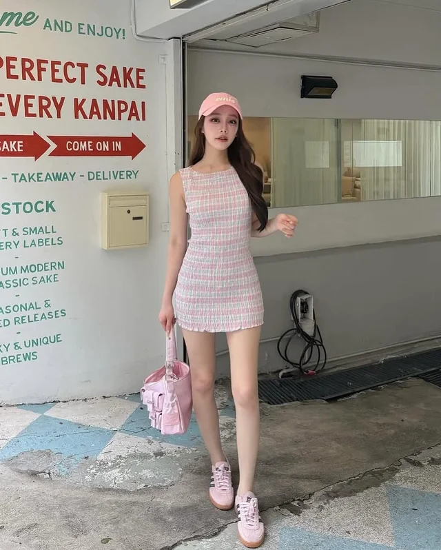 HEARTEYES Smock Dress Bubblegum Size M (alternate)
