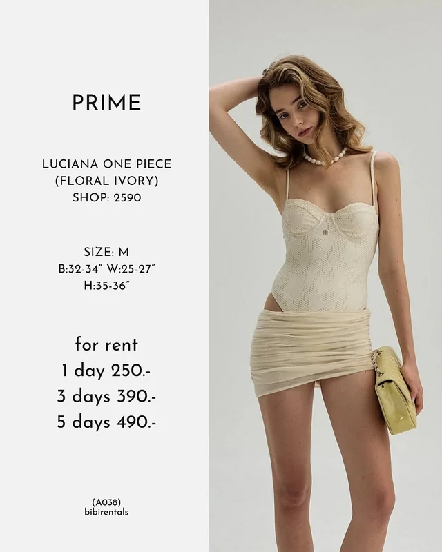 Prime Luciana One Piece Floral Ivory