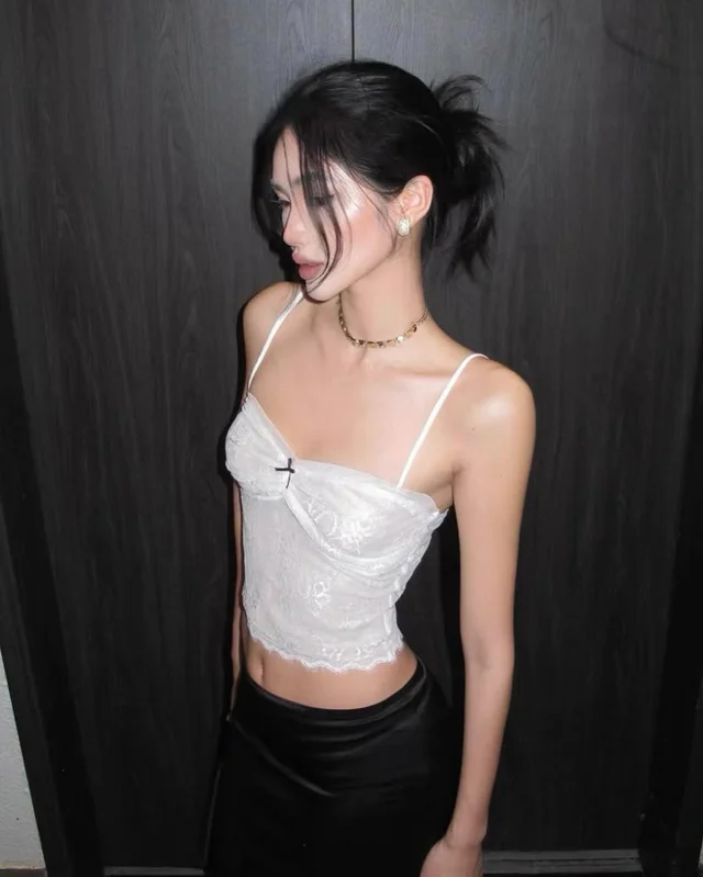 ROVENTE Lace Bow Cami Top thumbnail 3