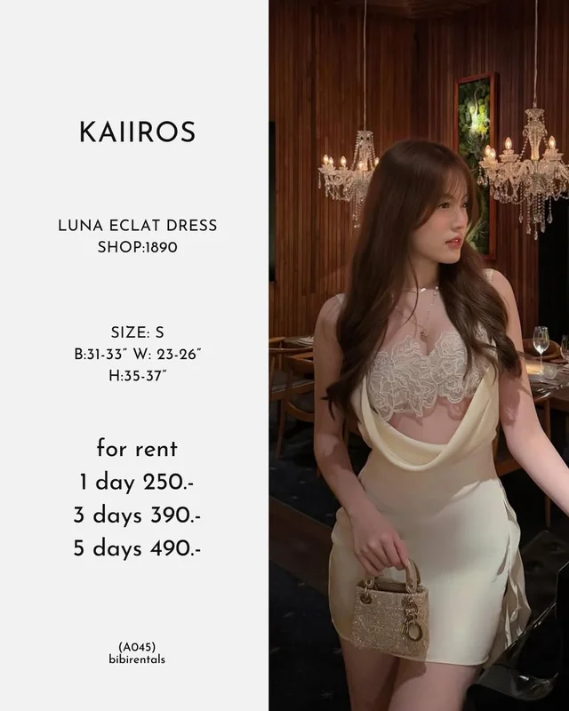 KAIROS Luna Eclat Dress เดรสสั้น Size S ชุดเวียดนาม