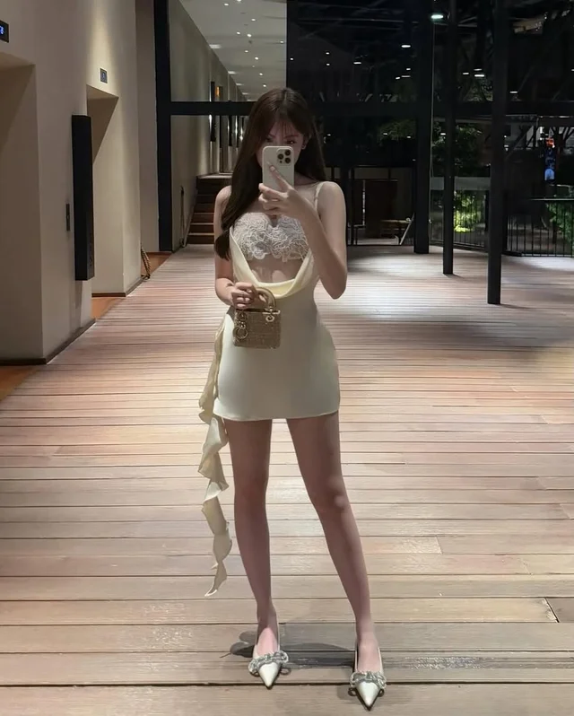KAIROS Luna Eclat Dress เดรสสั้น Size S ชุดเวียดนาม thumbnail 4