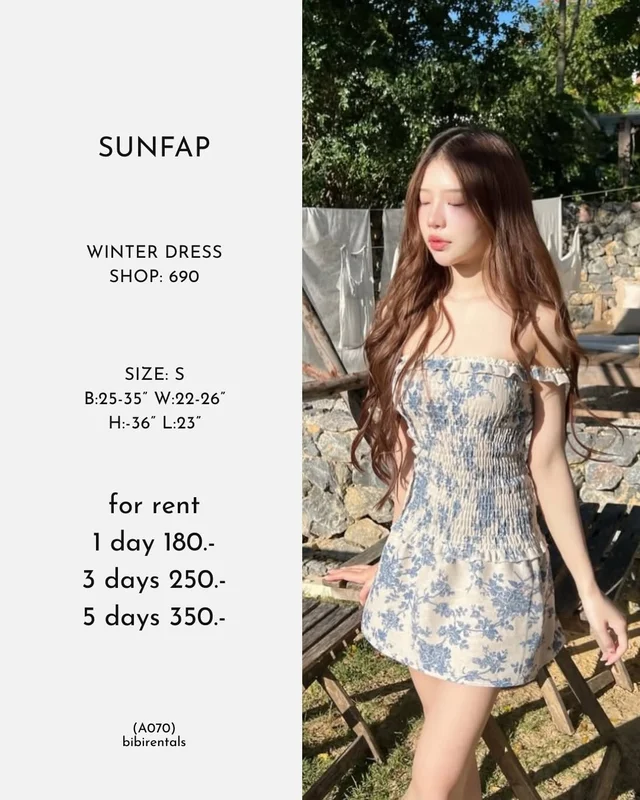 SUNFAP Floral Off shoulder Mini Dress