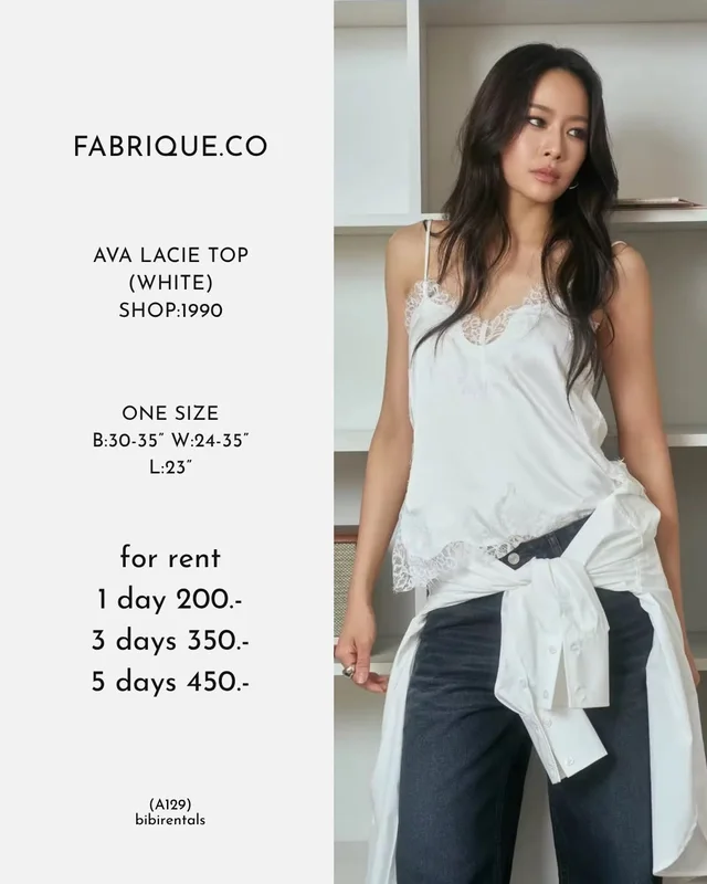 FABRIQUE CO AVA LACIE TOP WHITE