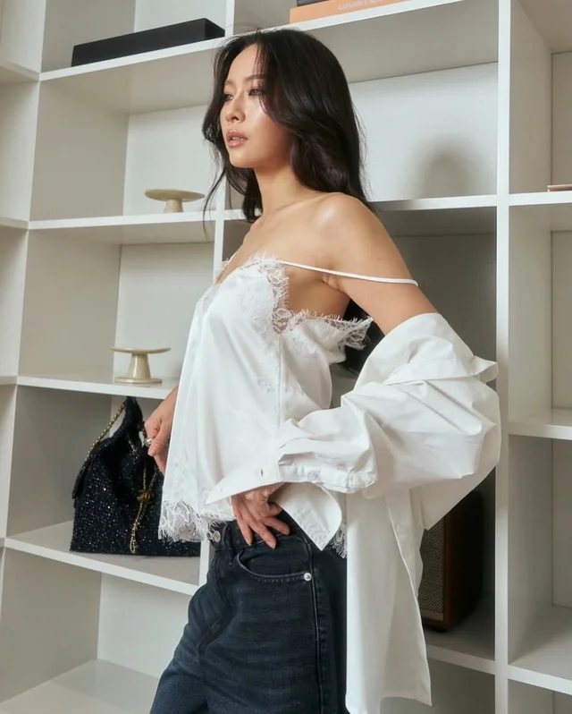 FABRIQUE CO AVA LACIE TOP WHITE thumbnail 3