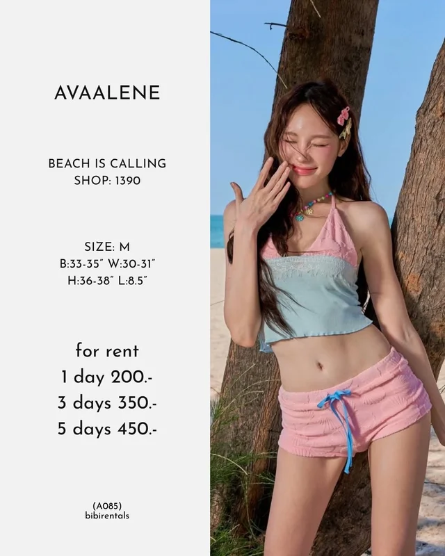 AVAALENE ชุดว่ายน้ำทูโทน Halter neck M
