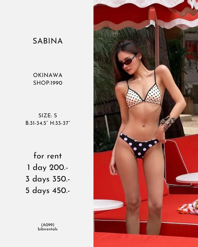 Sabina บิกินี่ลายจุด Size S 1