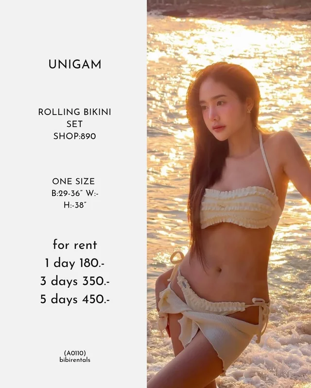 UNIGAM ROLLING BIKINI SET 3 ชิ้น