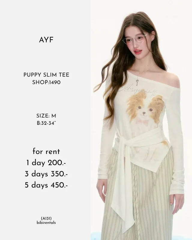 AYF PUPPY SLIM TEE Size M
