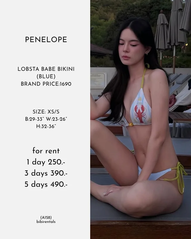 ชุดว่ายน้ำ Penelope Lobsta Babe Bikini Size XS S