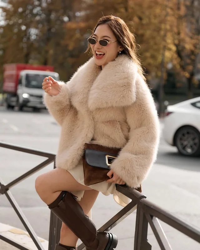 HOWDYCOAT FLEUR FUR JACKET เฉพาะเสื้อขน Free Size (alternate)