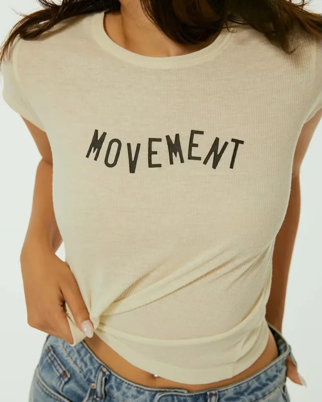 เสื้อ RALLYMOVEMENT Slim Fit Tee Milk thumbnail 7