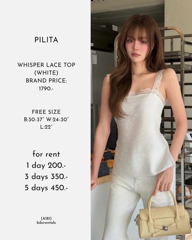 เสื้อ PILITA Whisper Lace Top