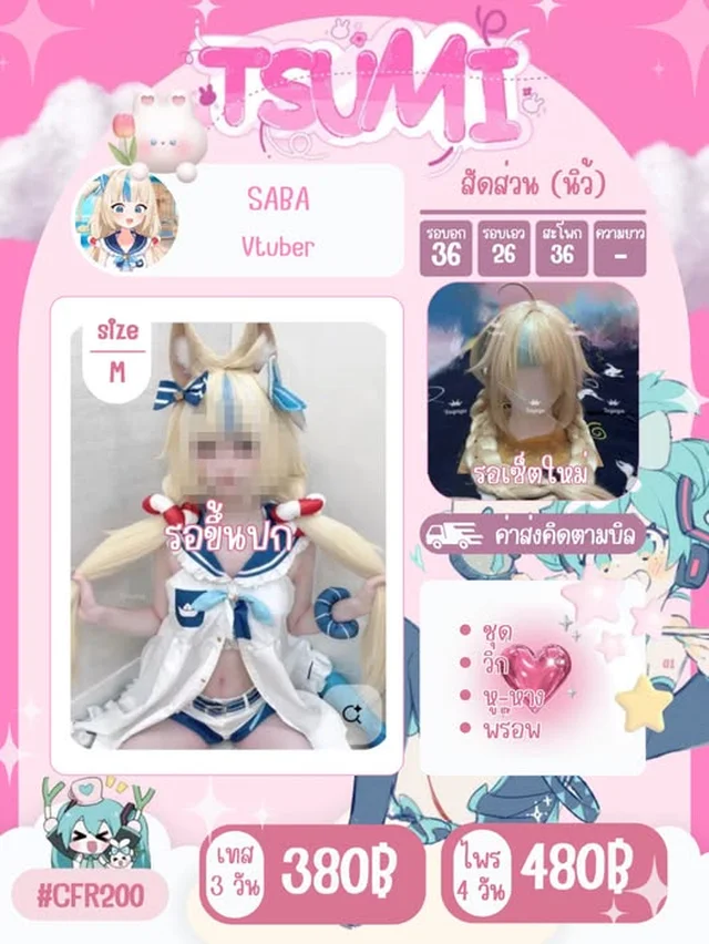 ชุดคอสเพลย์ SABA Vtuber 1