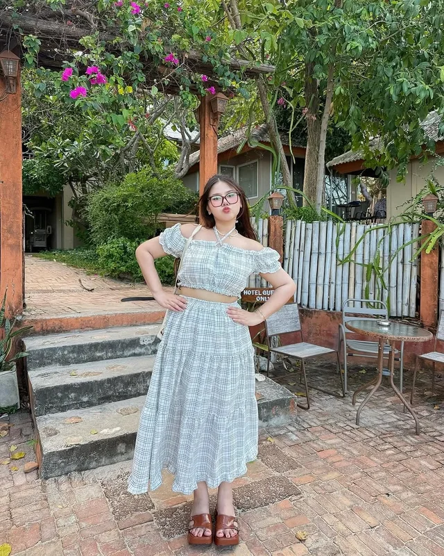 ชุดเซ็ตลายสก๊อต Merrychubbyhouse อก 34 44 thumbnail 2