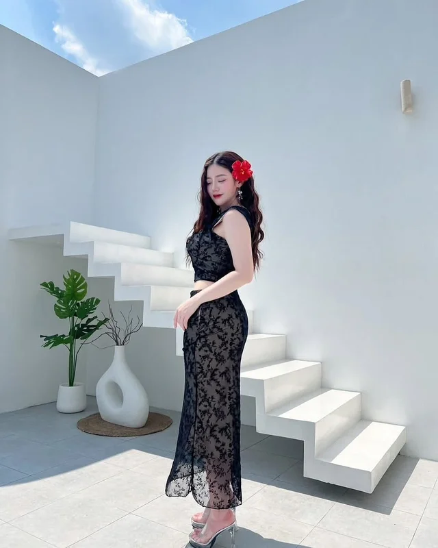 Lalamer ชุดเซ็ตลูกไม้เซ็กซี่ 3XL thumbnail 7