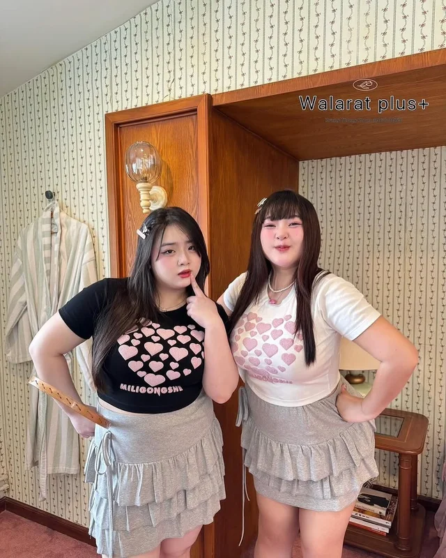 Walrarat Plus Size เสื้อครอปเบบี้ทรี thumbnail 4