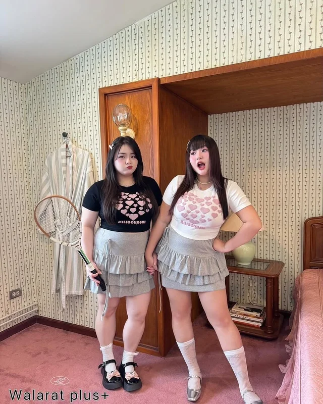 Walrarat Plus Size เสื้อครอปเบบี้ทรี thumbnail 5