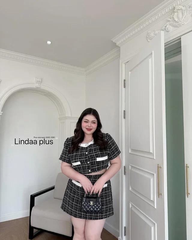 LINDA PLUS ชุดเซ็ตผ้าทวิต 2 ชิ้น thumbnail 4