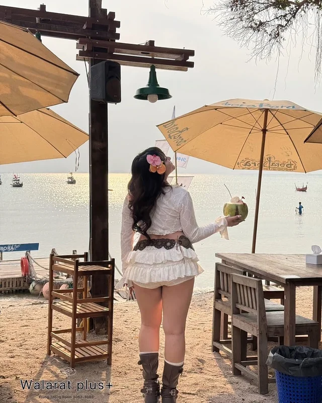 ชุดเซ็ตระบายลูกไม้ Walarat Plus Size อก 38 46 thumbnail 9