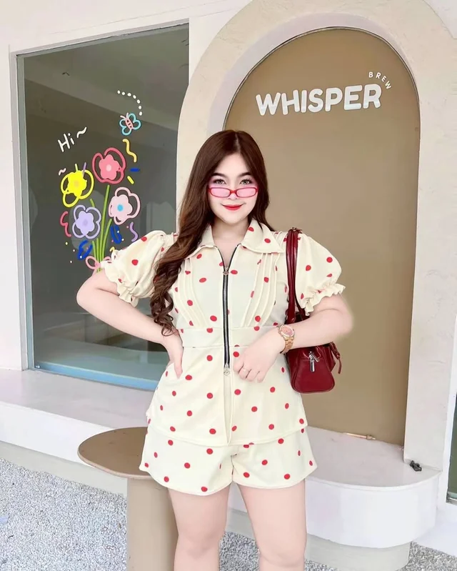 ชุดเซ็ท Lollyplus Polkadot เสื้อและกางเกง thumbnail 4