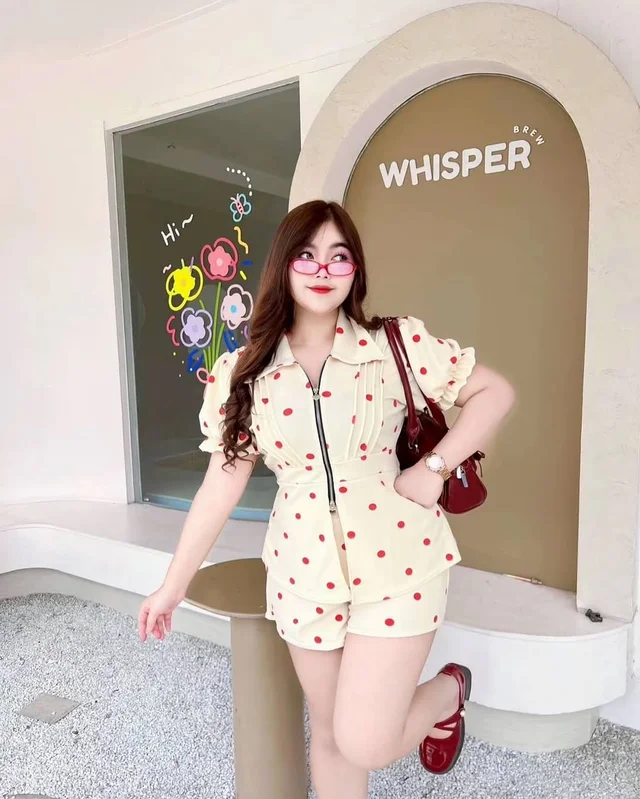 ชุดเซ็ท Lollyplus Polkadot เสื้อและกางเกง thumbnail 2