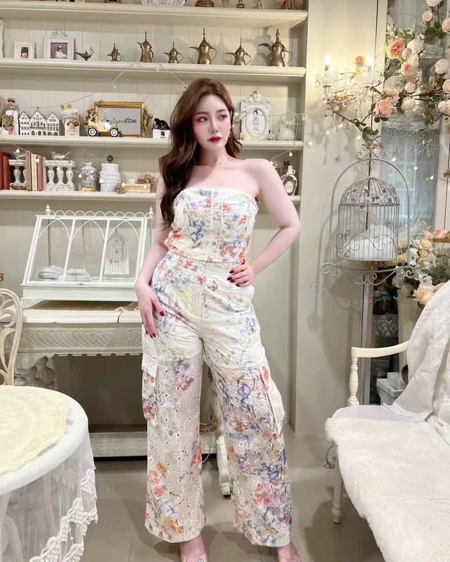 ชุดเซ็ท Lalamer 2 ชิ้น ลายดอก Size 3XL thumbnail 2