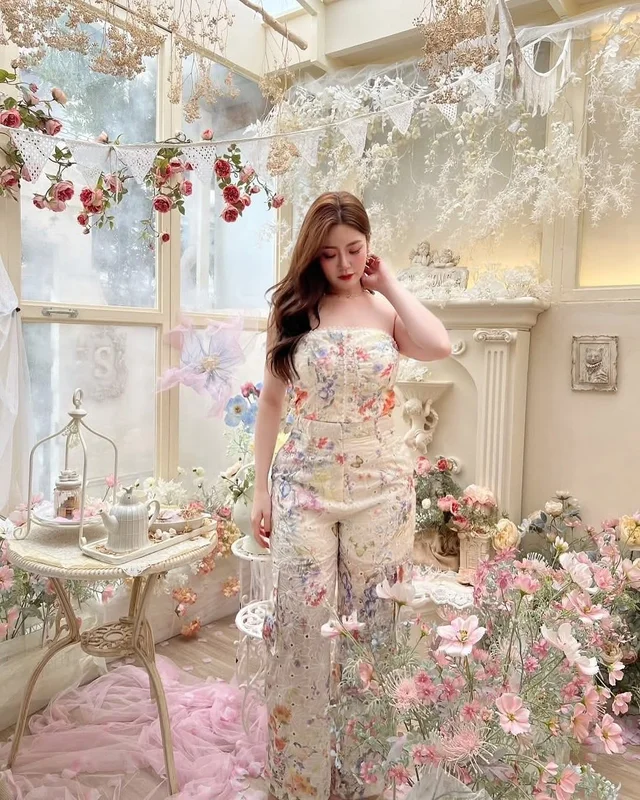 ชุดเซ็ท Lalamer 2 ชิ้น ลายดอก Size 3XL thumbnail 6