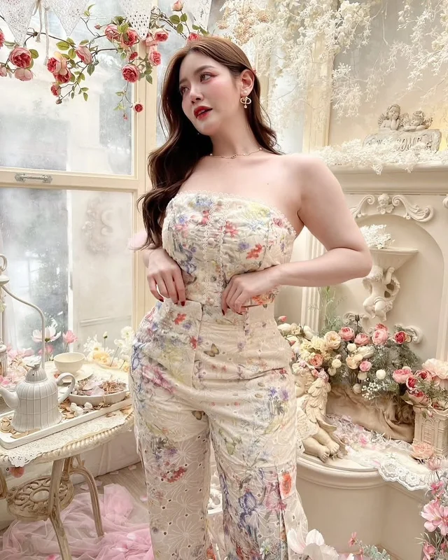 ชุดเซ็ท Lalamer 2 ชิ้น ลายดอก Size 3XL thumbnail 5