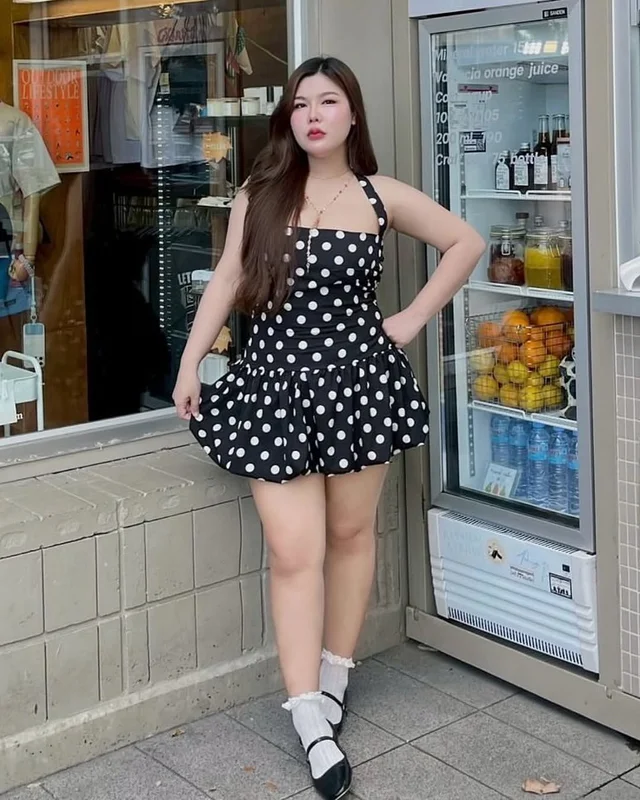 มินิเดรส polka dot September 22 store thumbnail 4