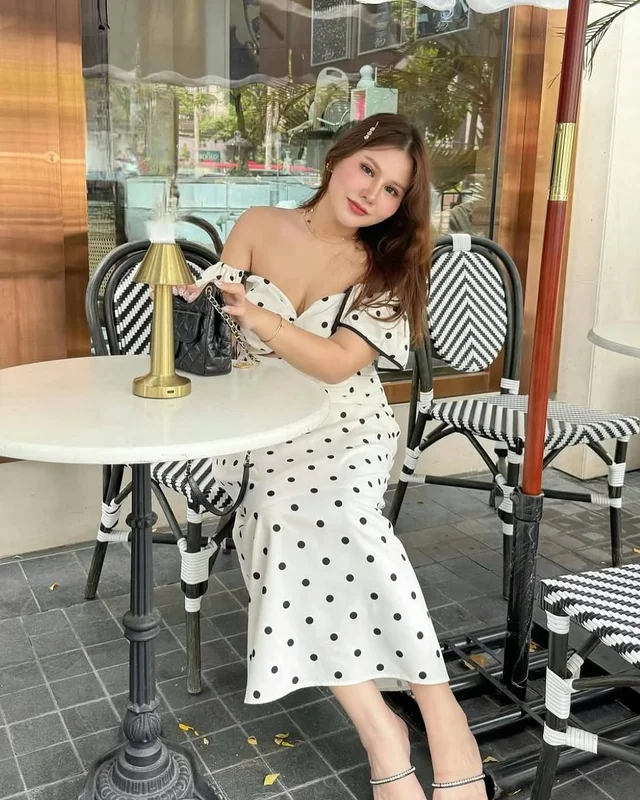Merrychubbyhouse Polka Maxi Dress thumbnail 5