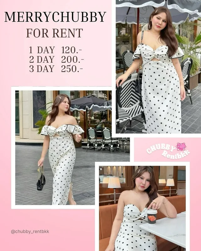Merrychubbyhouse Polka Maxi Dress