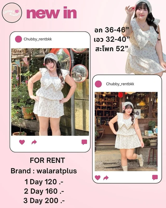 ชุดเซ็ตเสื้อกระโปรงผ้าฉลุลายดอกไม้ Walaratplus