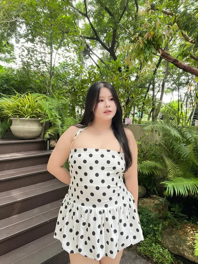 มินิเดรส Polka Dot สีขาวดำ September 22 store thumbnail 4
