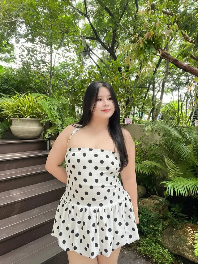 มินิเดรส Polka Dot สีขาวดำ September 22 store thumbnail 5