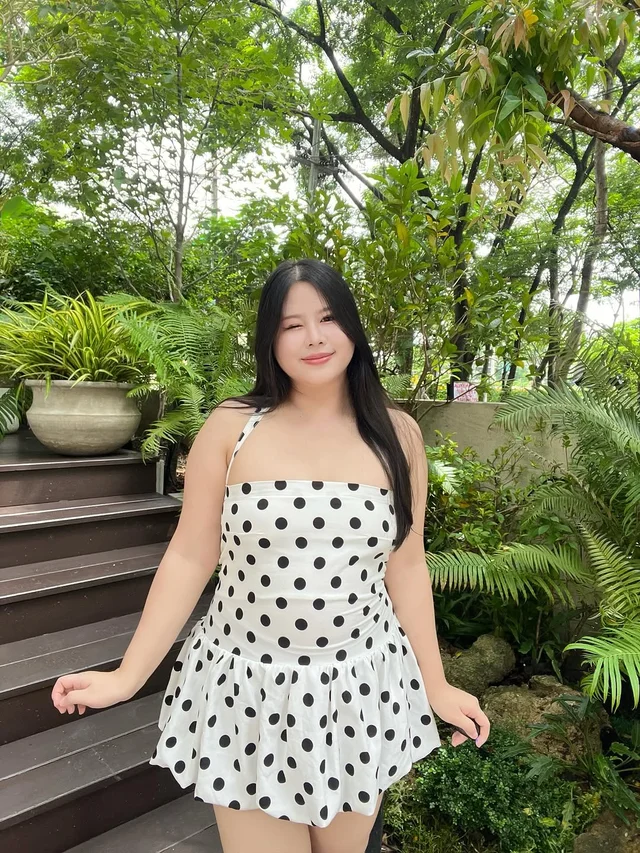 มินิเดรส Polka Dot สีขาวดำ September 22 store thumbnail 7