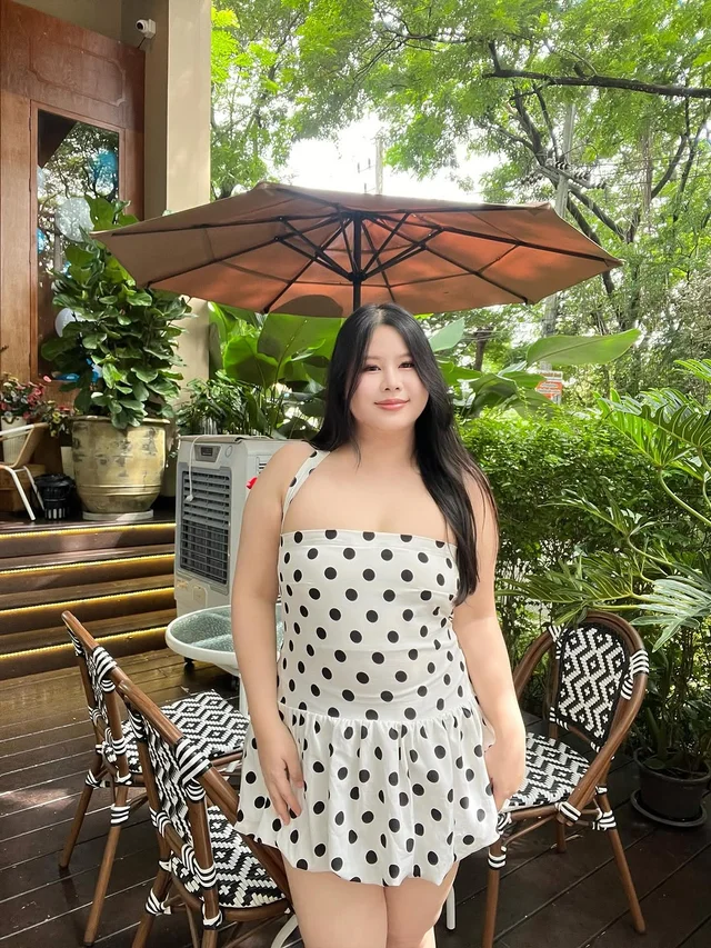มินิเดรส Polka Dot สีขาวดำ September 22 store (alternate)