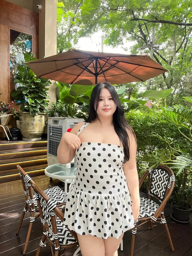มินิเดรส Polka Dot สีขาวดำ September 22 store thumbnail 2