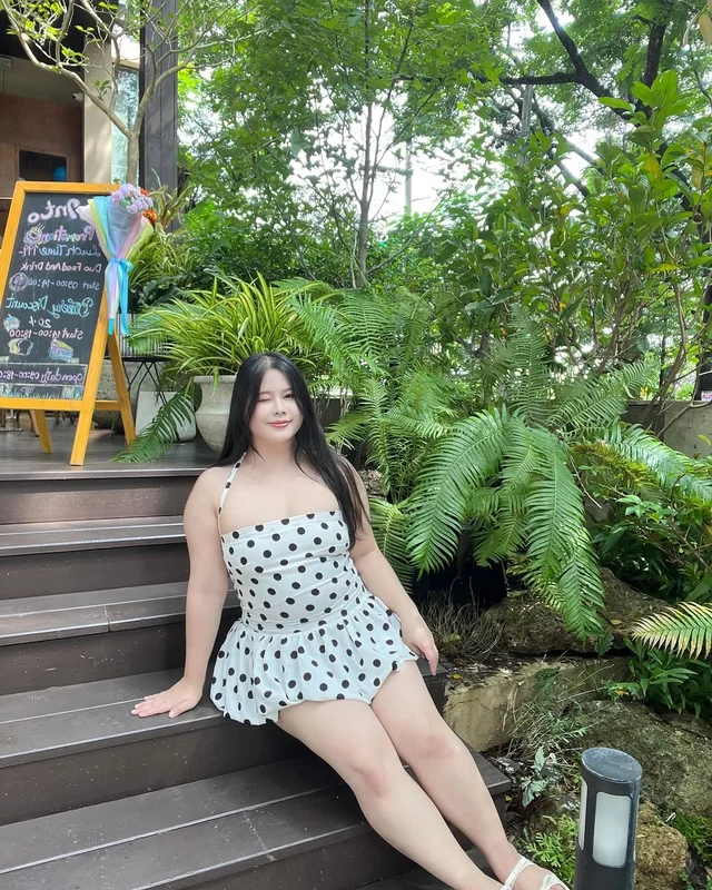 มินิเดรส Polka Dot สีขาวดำ September 22 store thumbnail 6