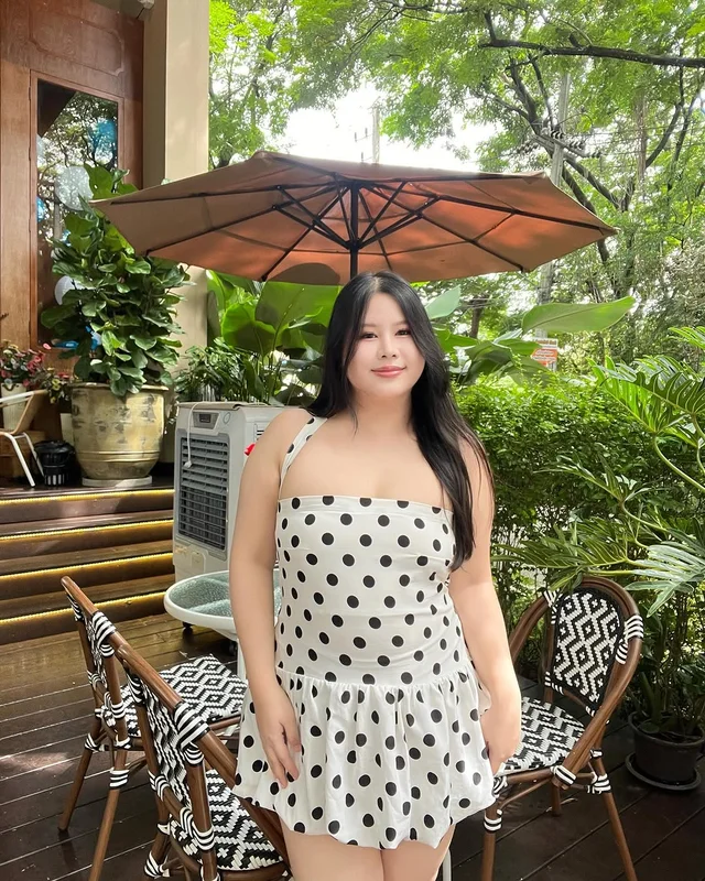 มินิเดรส Polka Dot สีขาวดำ September 22 store thumbnail 4