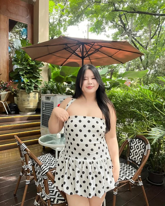 มินิเดรส Polka Dot สีขาวดำ September 22 store thumbnail 3