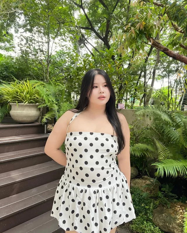มินิเดรส Polka Dot สีขาวดำ September 22 store thumbnail 5