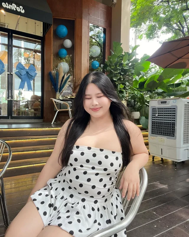 มินิเดรส Polka Dot สีขาวดำ September 22 store thumbnail 7