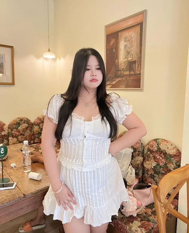 Princess Set ลูกไม้สีขาว walaratplussize (alternate)