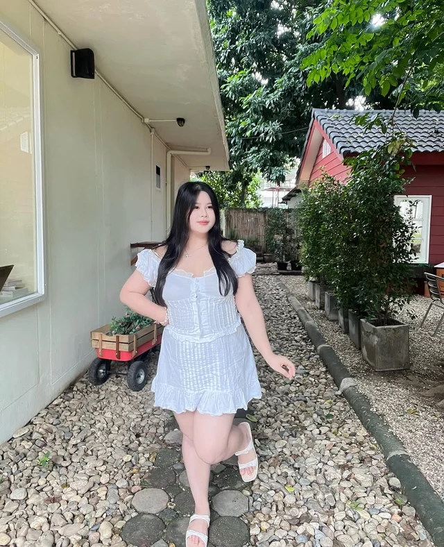 Princess Set ลูกไม้สีขาว walaratplussize thumbnail 10